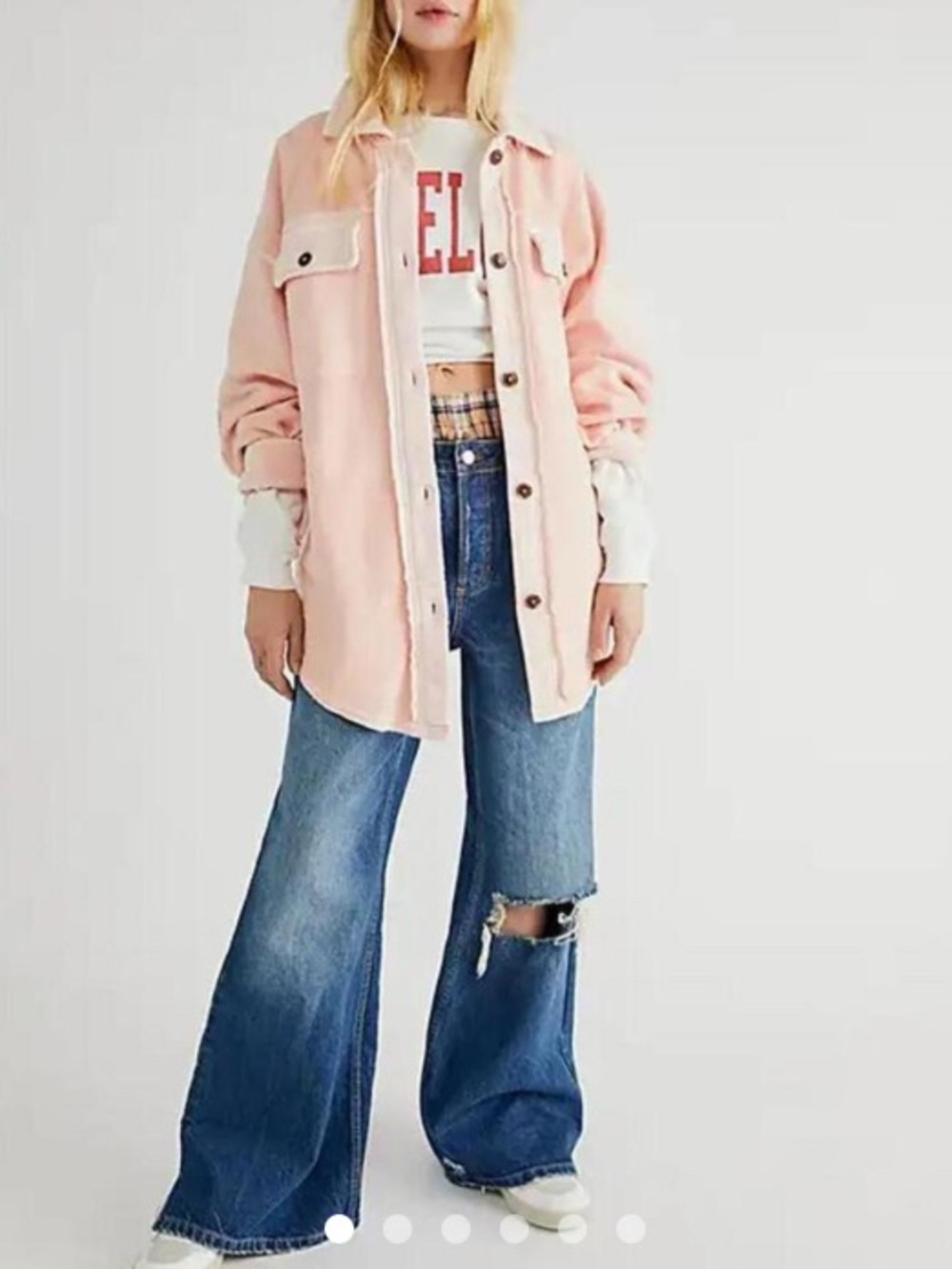 Free People Ruby Long Sleeve Shacket - M